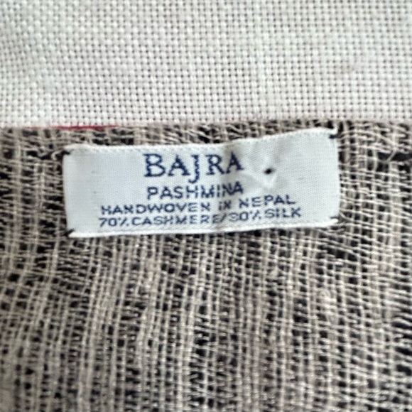 •Bajra Cashmere Silk Suede Reversible Rare Scarf Handmade In Nepal NEW - Picture 6 of 15